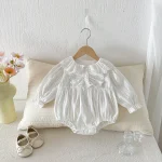 [66-110cm] レース襟 ロンパース or ワンピース - Image 5