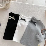 [66-100cm] リボン シャツ - Image 2