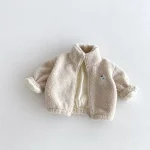 [73-120cm] 熊柄 ボア アウター - Image 5