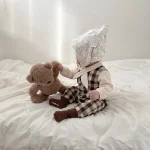 [73-100cm]オールインワン チェック柄 可愛い ベビー服 - Image 12