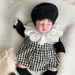 [66-90cm] シンプル トップス or チェック ロンパース - Image 4