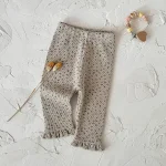 [66-100cm] 小花柄 レギンス - Image 2