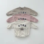 [66-90cm]熊柄 ロンパース - Image 3