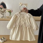 [66-140cm]ロンパース or ワンピース レース襟 リボン おしゃれ - Image 6