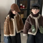 [80-140cm] シンプル ポケット付き トップス - Image 3