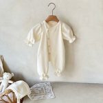 [66-90cm]ロンパース&帽子 セット 無地 肌に優しい ベビー服 - Image 5