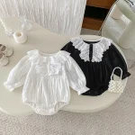 [66-110cm] レース襟 ロンパース or ワンピース - Image 7