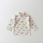 [73-120cm] ハイネック 恐竜or花柄 インナー - Image 5