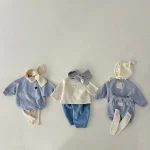 [66-90cm] ハート刺しゅう ロンパース - Image 10