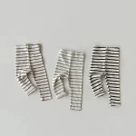 [66-100cm] スリム コットン ストライプ ベビー ロング パンツ - Image 10