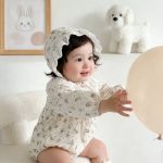 [66-90cm]ロンパース&帽子 レース おしゃれ 肌に優しい ベビー服 - Image 9