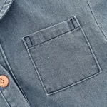 [66-90cm]ポケット付きデニム オールインワン - Image 7