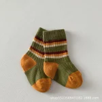 [GOODS] カラー切り替え ボーダー ソックス - Image 9