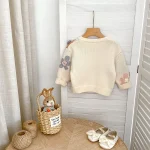 [66-100cm] フラワー カーディガン - Image 8