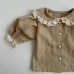 [73-120cm] 丸襟レース シャツ - Image 11