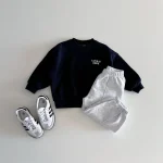 [80-130cm] 英字プリント トレーナー - Image 10