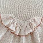 [66-90cm] 花柄 ロンパース - Image 2