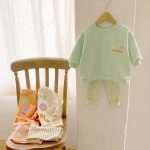 [66-90cm]スウェット スマイル柄 英字 可愛い トップス - Image 14