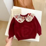 [66-100cm] 刺繍 襟 トップス - Image 20