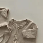 [66-90cm]ボンボン付き 花柄 オールインワン - Image 10