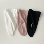 [66-90cm] ノーカラー リブ タイツ - Image 9