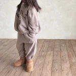 [73-120cm] 英字プリントカジュアル セットアップ - Image 5