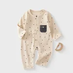 [59-90cm]オールインワン 星or月柄 肌に優しい ベビー服 - Image 6