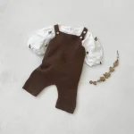 [66-90cm] 韓国風 シンプル サロペット - Image 5