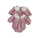 [66-100cm]ロンパース OR ワンピース リボン おしゃれ 姉妹お揃い - Image 5