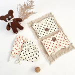 [66-90cm] ボンネット付きドット オールインワン - Image 3