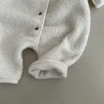 [66-90cm] バック英字プリントボア オールインワン - Image 5