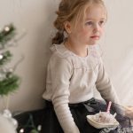 [90-150cm]インナーシャツ チュール フリル襟 トップス - Image 6