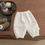 [73-110cm] フリース 英字柄 ボトムス - Image 3