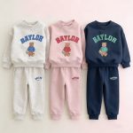 [66-110cm]ベビー セットアップ くま柄 トレーナー 上下セット おしゃれ 人気 - Image 3