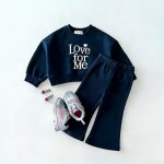 [73-120cm]ベビー 女の子 英字刺繍 セットアップ 可愛い - Image 6