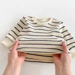 [66-90cm]デニム オールインワン OR ボーダー トップス - Image 3