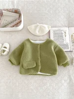 [66-100cm] ポケット付き ボア アウター - Image 10