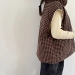 [80-130cm] チェック ベスト - Image 2