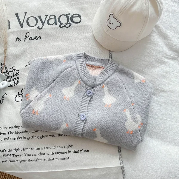 [66-100cm]アヒル柄 オールインワン