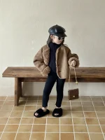 [90-140cm] フェイクムート ジャケット - Image 2