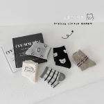 [GOODS]レトロスマイル 熊柄 ソックス 5足セット - Image 16