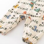 [66-90cm]サロペット 総柄恐竜 カジュアル 履きやすい トレンド ボトムス - Image 8