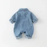 [66-90cm]オールインワン 犬柄 カジュアル トレンド ベビー服 - Image 3