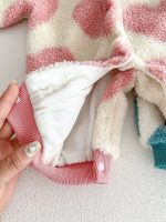 [66-100cm] ハート柄 オールインワン