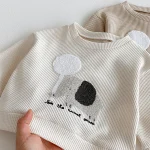 [73-110cm] 象柄 ワッフル セットアップ - Image 9