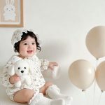 [66-90cm]ロンパース&帽子 レース おしゃれ 肌に優しい ベビー服 - Image 3