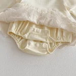 [66-90cm]ロンパース パフスリーブ レース おしゃれ - Image 5