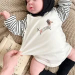 [66-90cm] 犬柄 ロンパース - Image 10