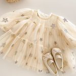 [73-120cm]ワンピース スター柄 プリンセス おしゃれ 可愛い - Image 4