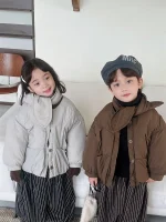 [80-140cm] スカーフ付き アウター - Image 7